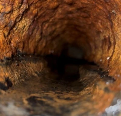 Vue intérieure du drain principal 4 pouces